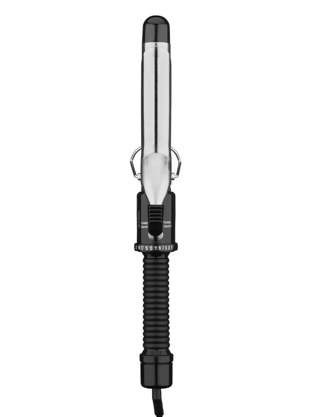 CONAIR Curling Iron​, Fine to Thick Hair, 1-in. Barrel, Black/Silver - NEW NIB